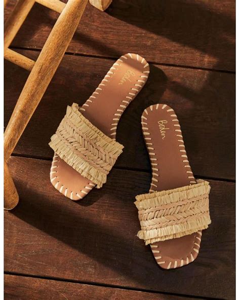 raffia sandals flat